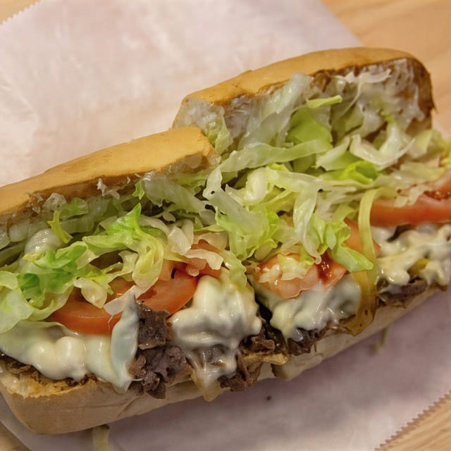 Steak, Ham, & Cheese Sub.